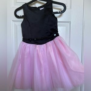 Party dress effect satin with tulle skirt